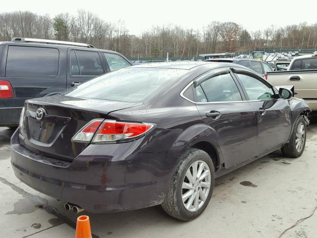 1YVHZ8CH6B5M23352 - 2011 MAZDA 6 I MAROON photo 4