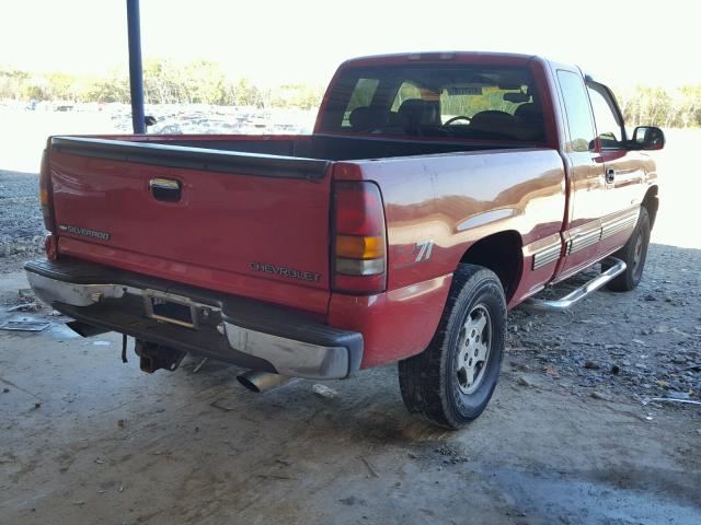 2GCEK19T7X1265760 - 1999 CHEVROLET SILVERADO RED photo 4