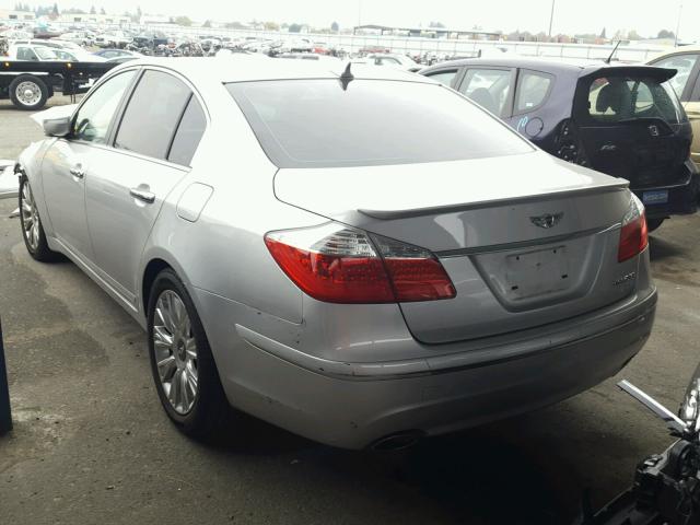 KMHGC46E59U046442 - 2009 HYUNDAI GENESIS 3. SILVER photo 3