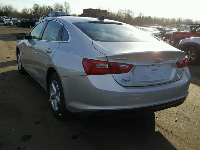 1G1ZC5ST2HF286079 - 2017 CHEVROLET MALIBU LS ვერცხლისფერი ფოტო 3