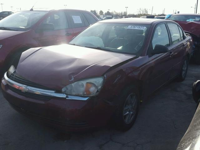 1G1ZT54894F210779 - 2004 CHEVROLET MALIBU LS RED photo 2