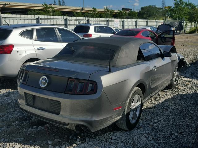 1ZVBP8EM7D5237380 - 2013 FORD MUSTANG GRAY photo 4