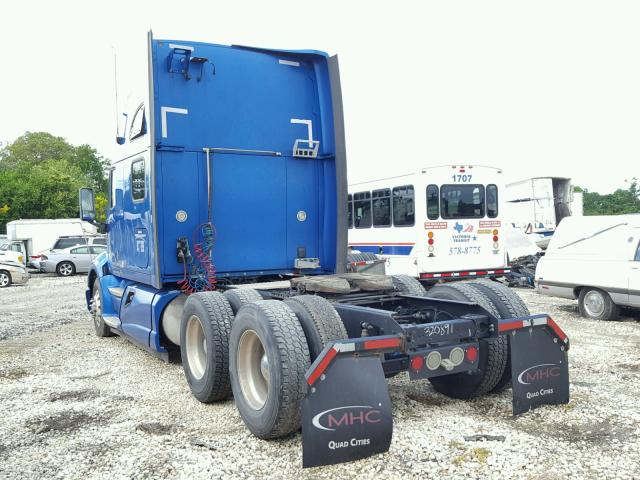 1XKFD49X1DJ320891 - 2013 KENWORTH CONSTRUCTI BLUE photo 3