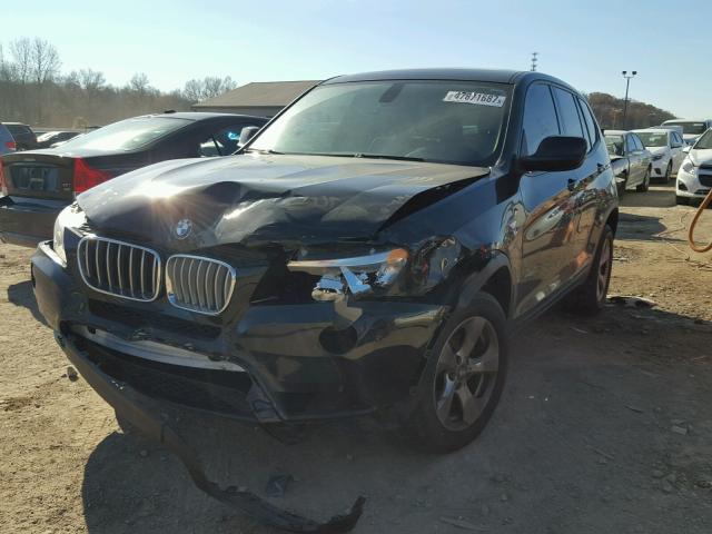 5UXWX5C50BL714088 - 2011 BMW X3 XDRIVE2 BLACK photo 2