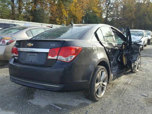 1G1PG5SBXE7481999 - 2014 CHEVROLET CRUZE LTZ BLACK photo 4