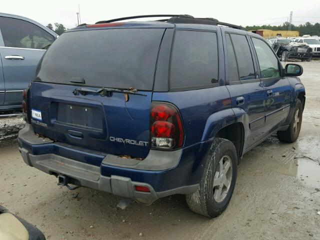 1GNDS13S142250573 - 2004 CHEVROLET TRAILBLAZE BLUE photo 4