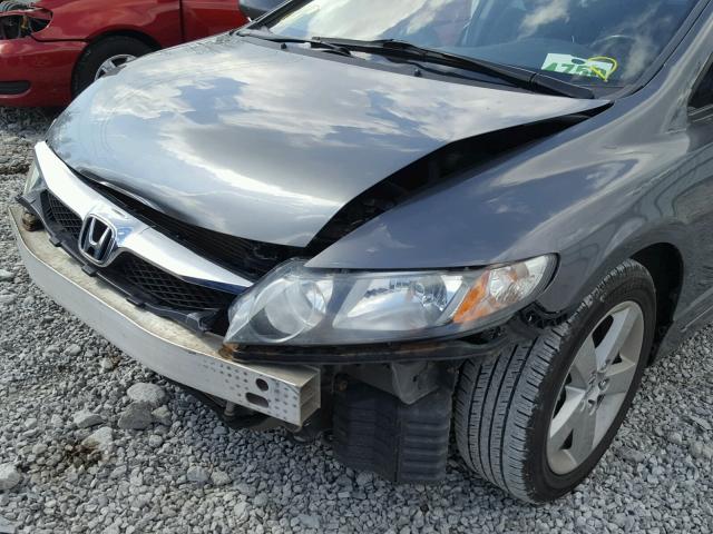 19XFA1F64BE006998 - 2011 HONDA CIVIC LX-S GRAY photo 9