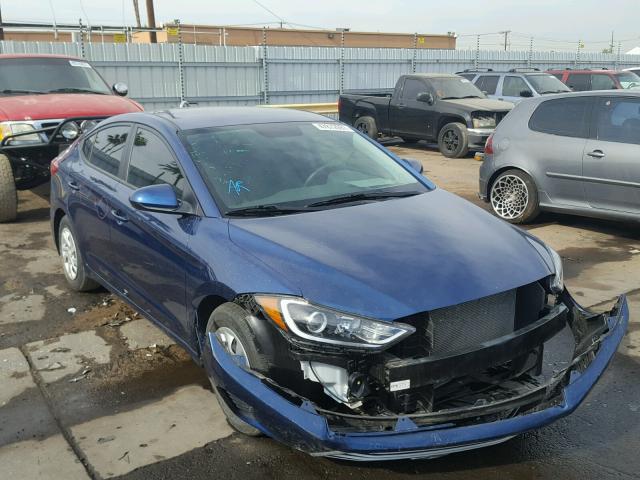 5NPD74LF0HH129939 - 2017 HYUNDAI ELANTRA SE BLUE photo 1