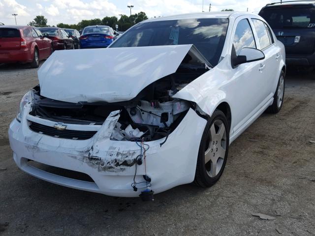 1G1AF5F57A7211085 - 2010 CHEVROLET COBALT 2LT WHITE photo 2