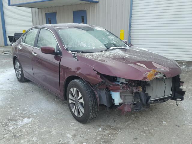 1HGCR2F34DA171660 - 2013 HONDA ACCORD LX BURGUNDY photo 1