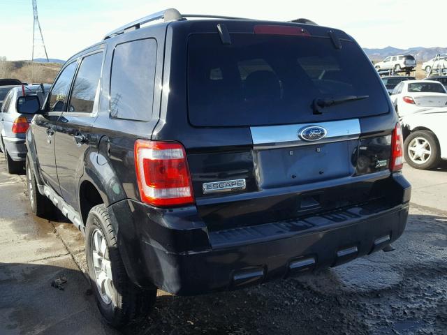 1FMCU9EG6BKA15424 - 2011 FORD ESCAPE LIM BLACK photo 10