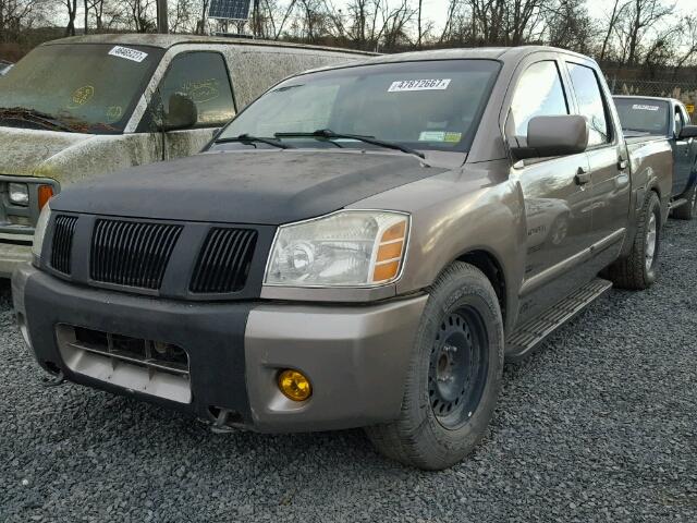 1N6AA07D58N338306 - 2008 NISSAN TITAN XE TAN photo 2