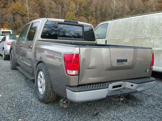 1N6AA07D58N338306 - 2008 NISSAN TITAN XE TAN photo 3