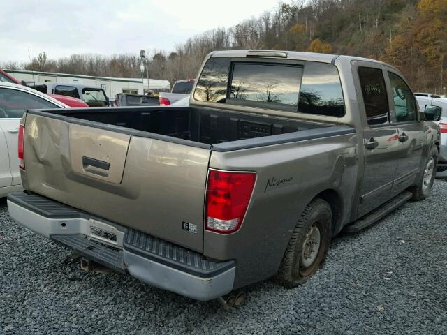 1N6AA07D58N338306 - 2008 NISSAN TITAN XE TAN photo 4