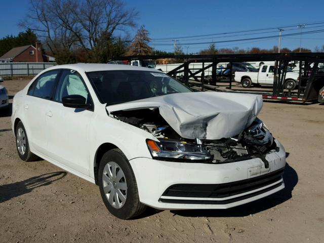 3VW267AJ6GM221033 - 2016 VOLKSWAGEN JETTA S WHITE photo 1