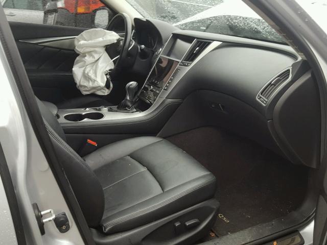 JN1BV7AR6EM695586 - 2014 INFINITI Q50 BASE Plata foto 5