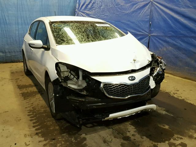 KNAFX5A83E5166530 - 2014 KIA FORTE EX WHITE photo 1