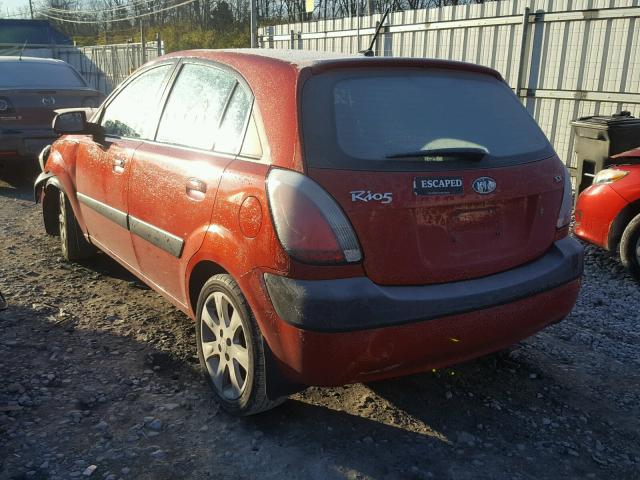 KNADE243296587439 - 2009 KIA RIO 5 SX RED photo 3