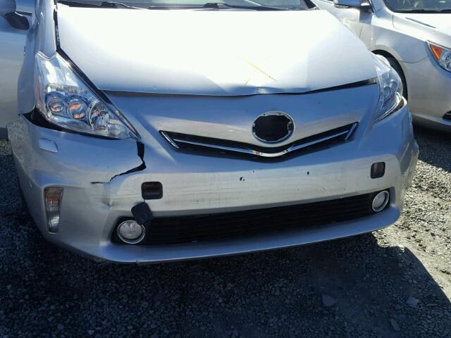 JTDZN3EU0C3062247 - 2012 TOYOTA PRIUS V SILVER photo 9