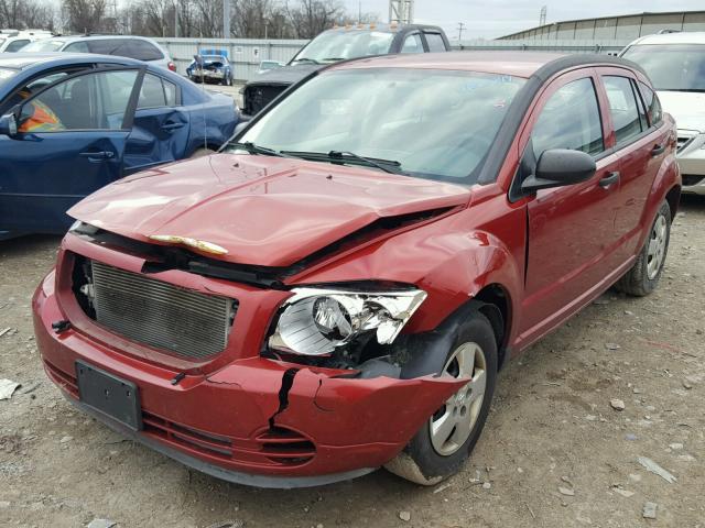 1B3HB28B87D152501 - 2007 DODGE CALIBER MAROON photo 2