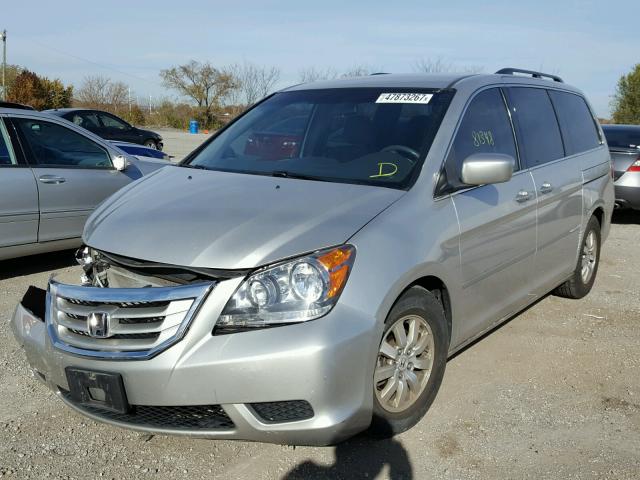 5FNRL38408B416196 - 2008 HONDA ODYSSEY EX SILVER photo 2