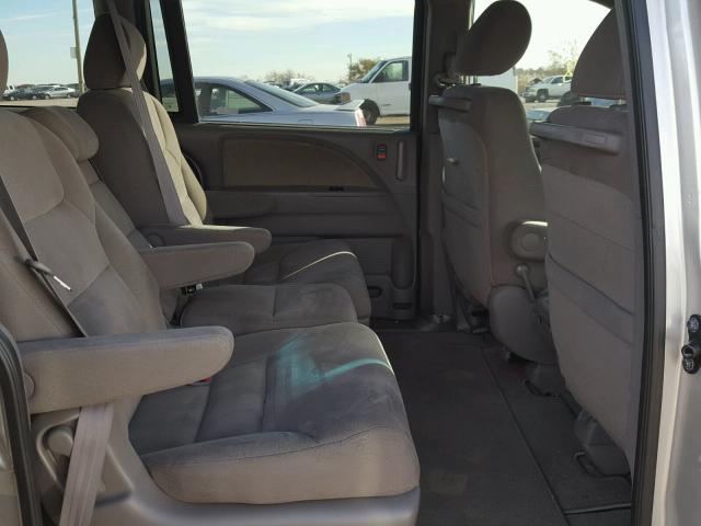 5FNRL38408B416196 - 2008 HONDA ODYSSEY EX SILVER photo 6