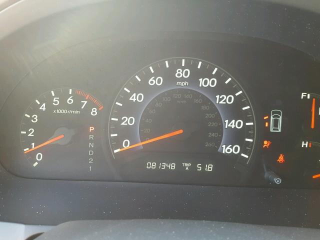 5FNRL38408B416196 - 2008 HONDA ODYSSEY EX SILVER photo 8