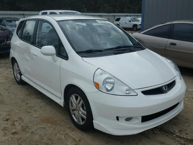 JHMGD38687S024587 - 2007 HONDA FIT S WHITE photo 1