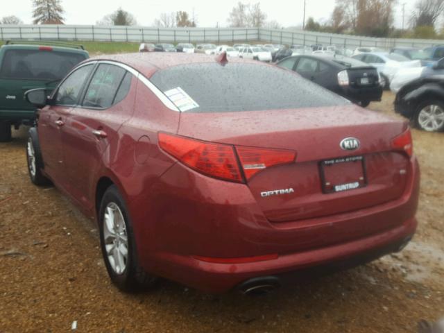 5XXGM4A73DG156754 - 2013 KIA OPTIMA LX RED photo 3