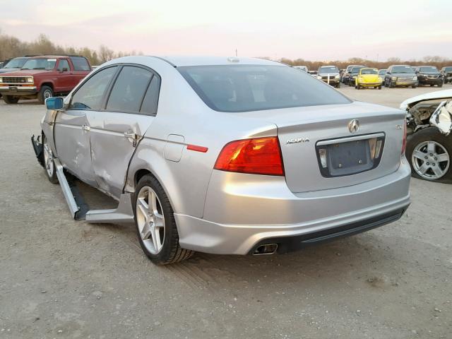 19UUA66206A009117 - 2006 ACURA 3.2TL SILVER photo 3