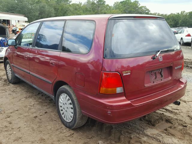 JHMRA1868TC009002 - 1996 HONDA ODYSSEY BA MAROON photo 3