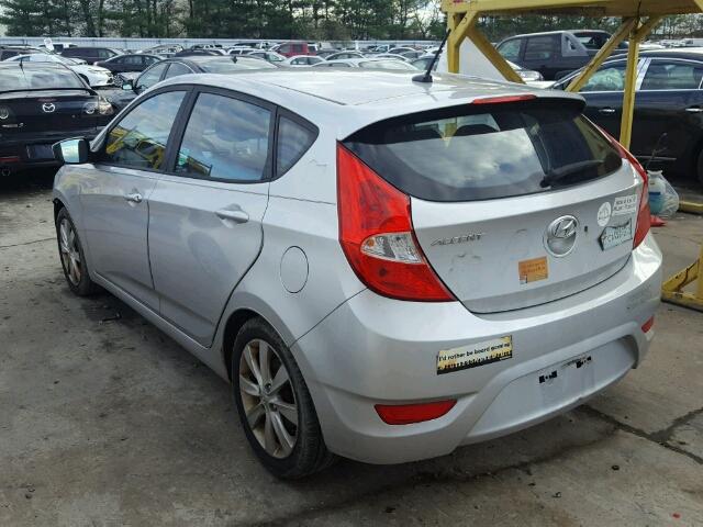 KMHCU5AE5CU008970 - 2012 HYUNDAI ACCENT GLS SILVER photo 3