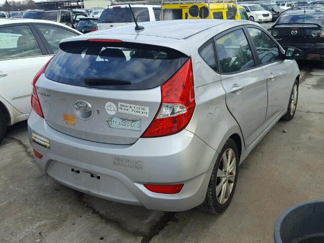 KMHCU5AE5CU008970 - 2012 HYUNDAI ACCENT GLS SILVER photo 4