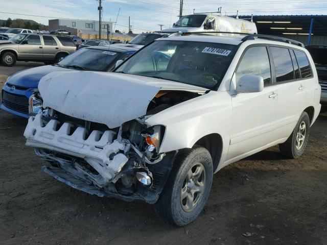 JTEDD21A140088759 - 2004 TOYOTA HIGHLANDER WHITE photo 2