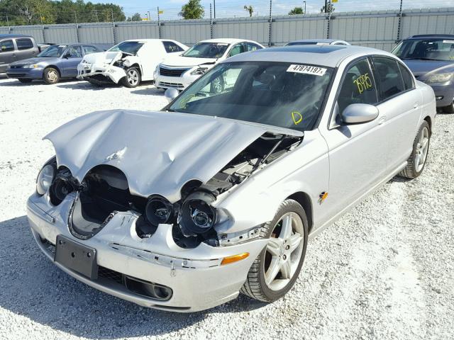 SAJEA03V931M82445 - 2003 JAGUAR S-TYPE R SILVER photo 2