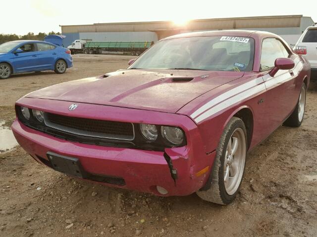 2B3CJ5DT0AH295241 - 2010 DODGE CHALLENGER PURPLE photo 2