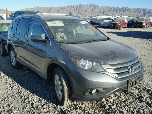 5J6RM4H74EL057158 - 2014 HONDA CR-V EXL GRAY photo 1