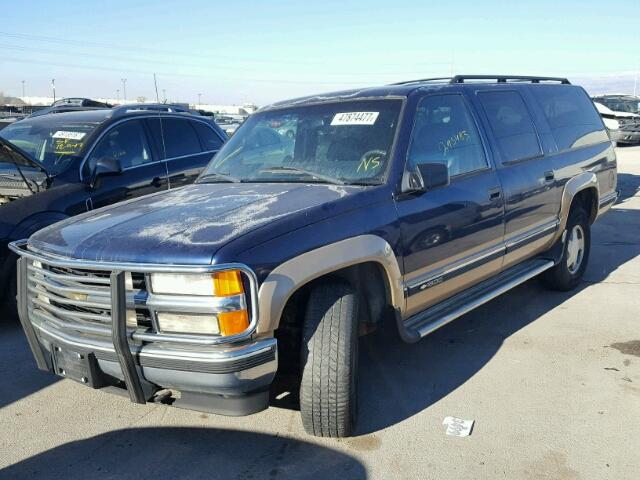 1GNFK16R0XJ441316 - 1999 CHEVROLET SUBURBAN K BLUE photo 2