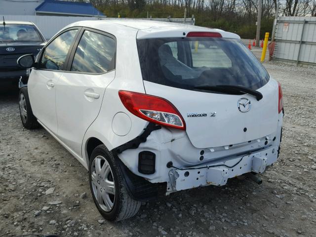 JM1DE1KY9E0180906 - 2014 MAZDA MAZDA2 SPO WHITE photo 3