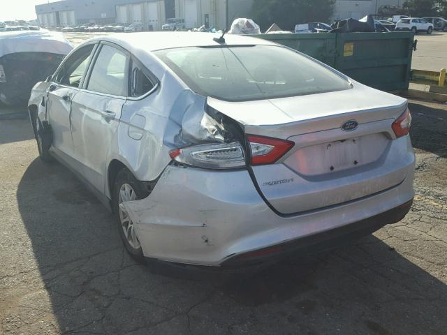 1FA6P0G77G5124729 - 2016 FORD FUSION S SILVER photo 3