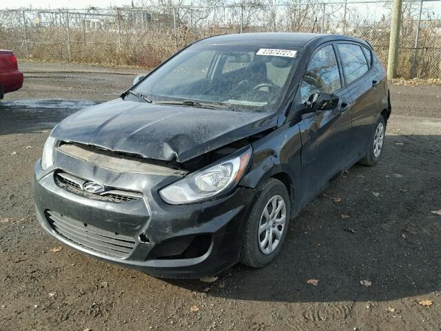 KMHCT5AE1CU006085 - 2012 HYUNDAI ACCENT GLS BLACK photo 2