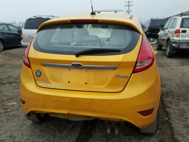 3FADP4FJ7DM132170 - 2013 FORD FIESTA TIT ORANGE photo 9