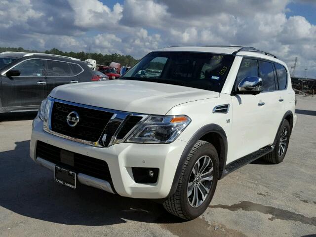 JN8AY2ND7H9010802 - 2017 NISSAN ARMADA SV WHITE photo 2