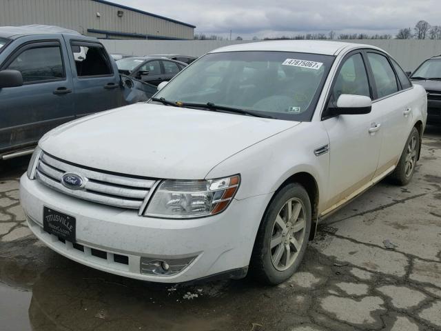 1FAHP24W98G131610 - 2008 FORD TAURUS SEL WHITE photo 2