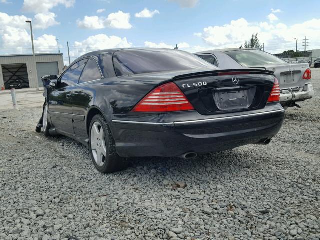 WDBPJ75J35A044189 - 2005 MERCEDES-BENZ CL 500 BLACK photo 3