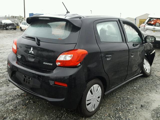 ML32A3HJ2HH004782 - 2017 MITSUBISHI MIRAGE ES BLACK photo 4