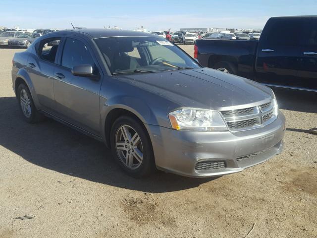 1C3CDZCB2CN237099 - 2012 DODGE AVENGER SX GRAY photo 1