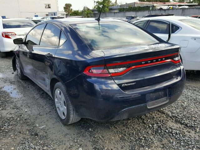 1C3CDFAA3DD305281 - 2013 DODGE DART SE BLUE photo 3