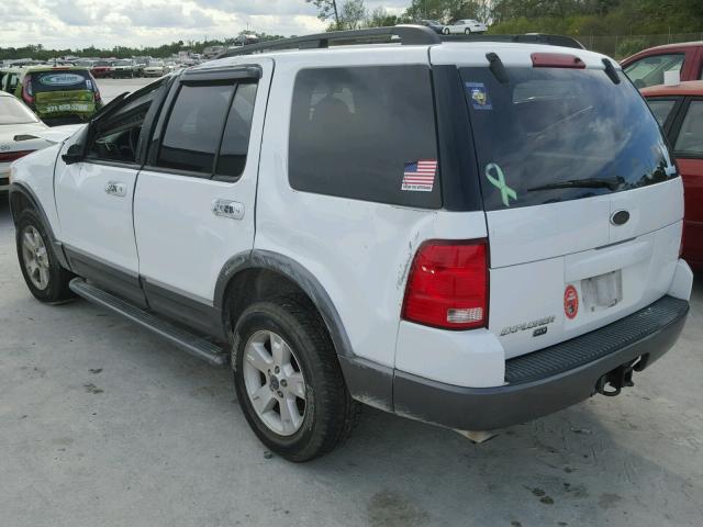 1FMDU73K43UC63466 - 2003 FORD EXPLORER X WHITE photo 3