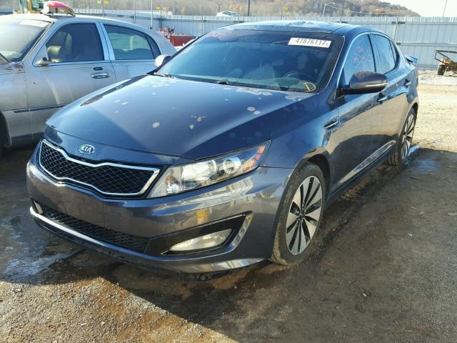 KNAGR4A60B5089604 - 2011 KIA OPTIMA SX GRAY photo 2